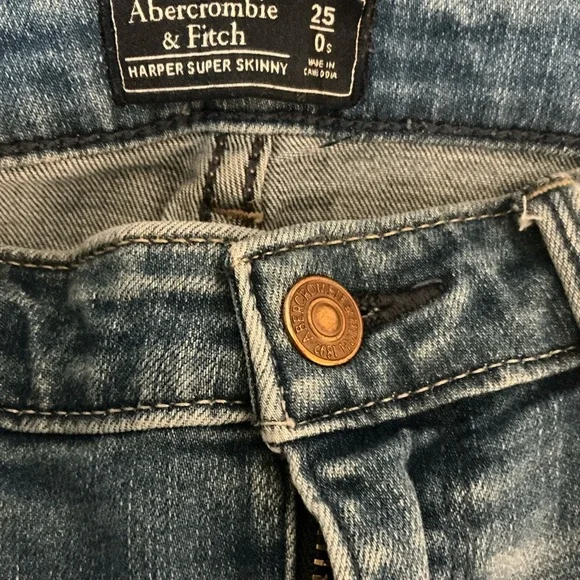 Abercrombie & Fitch Blue Skinny Jeans - Picture 2 of 5
